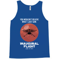 Inaugural Flight Mars Ingenuity Helicopter Quote Tank Top | Artistshot