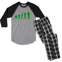 Modeling Airplane Evolution Gift Retro Men's 3/4 Sleeve Pajama Set | Artistshot