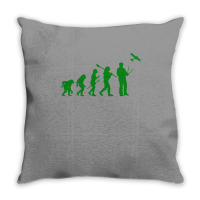 Modeling Airplane Evolution Gift Retro Throw Pillow | Artistshot