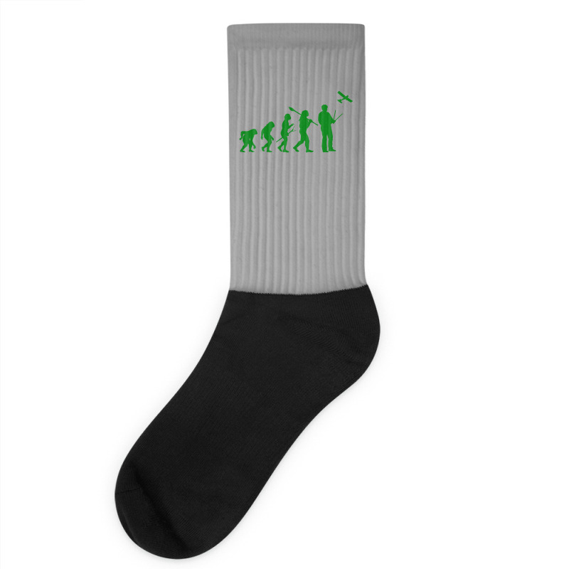 Modeling Airplane Evolution Gift Retro Socks | Artistshot