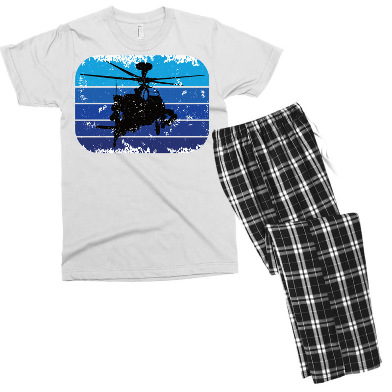 Helicopter Vintage Style Retro Men's T-shirt Pajama Set by zwicklruhsanw | Artistshot