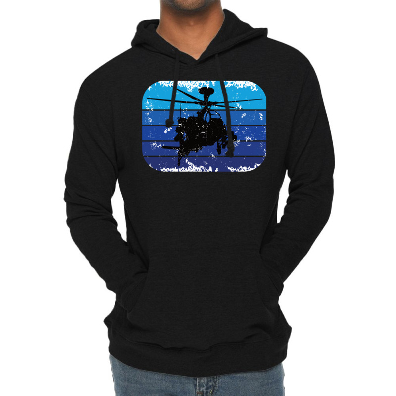 Helicopter Vintage Style Retro Lightweight Hoodie by zwicklruhsanw | Artistshot