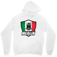 Italian Merlin Helicopter Patch Blue Unisex Hoodie | Artistshot