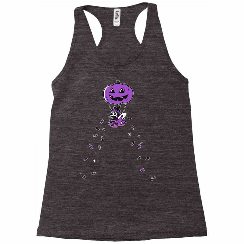 Trick Or Treat Cute Vintage Racerback Tank by gangerxiei | Artistshot