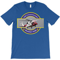 Hm Coastguard Search And Rescue Helicopter Blue Cu T-shirt | Artistshot