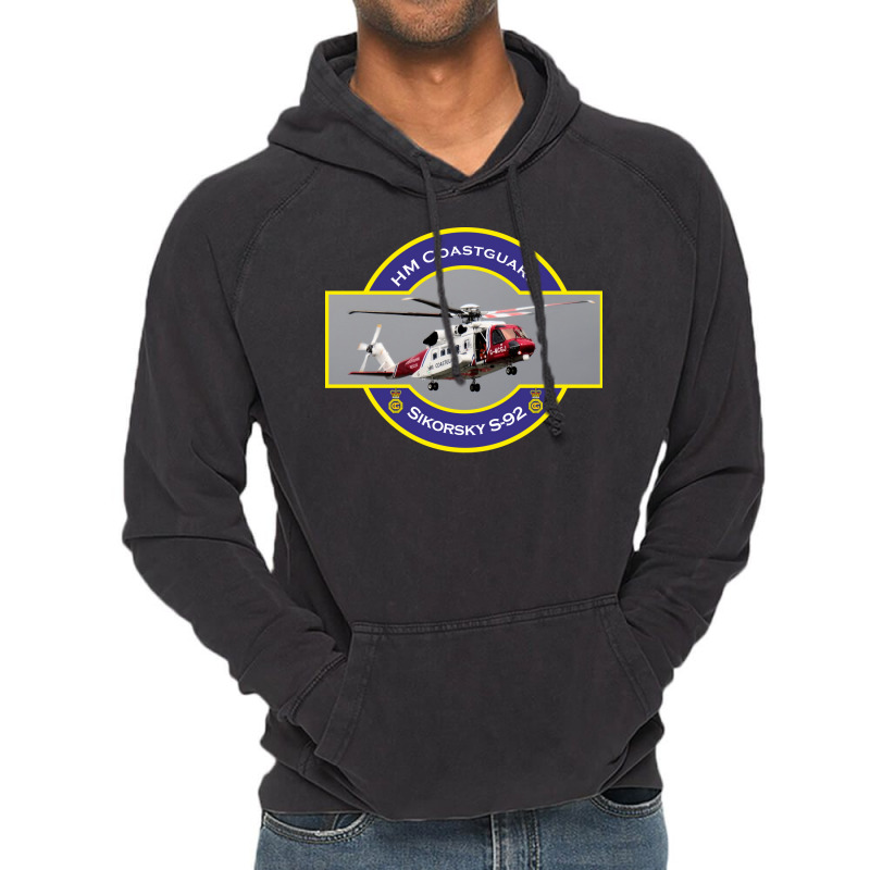 Hm Coastguard Search And Rescue Helicopter Blue Cu Vintage Hoodie by zwicklruhsanw | Artistshot