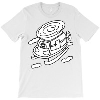 Pilot Helicopter With Cute Cartoon Boy Nature T-shirt | Artistshot