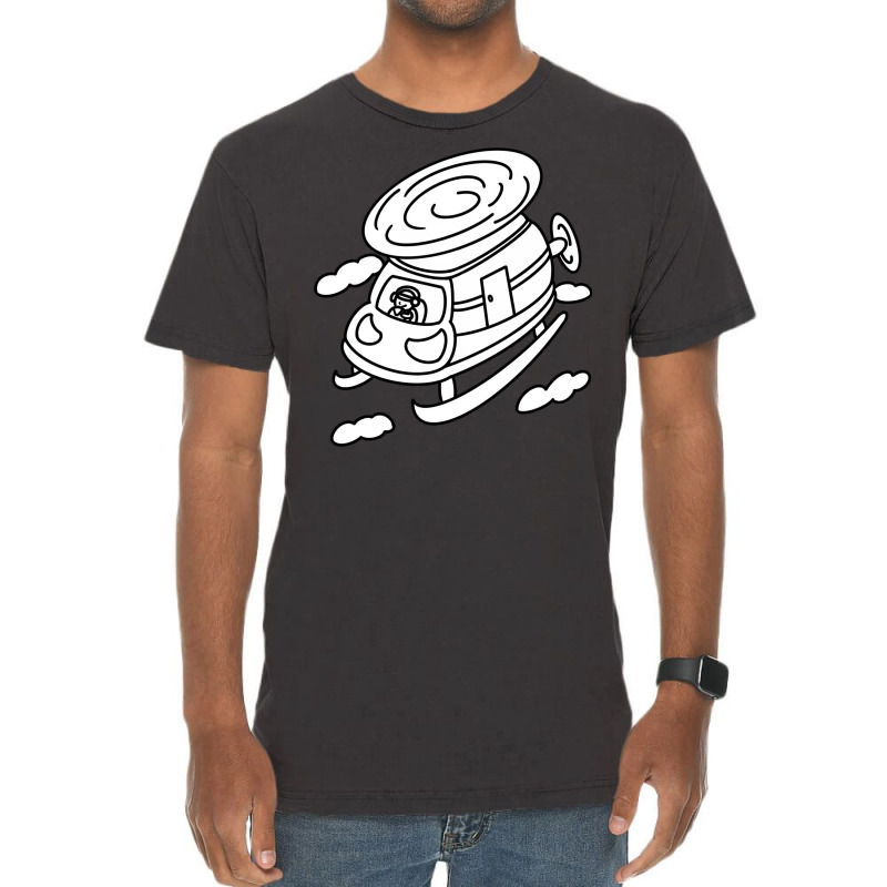 Pilot Helicopter With Cute Cartoon Boy Nature Vintage T-Shirt by zwicklruhsanw | Artistshot