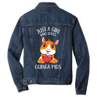 Just A Girl Who Loves Guinea Pigs Girl Men Denim Jacket | Artistshot