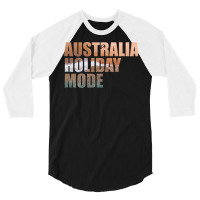 Australia Holiday Mode Beach Nature 3/4 Sleeve Shirt | Artistshot