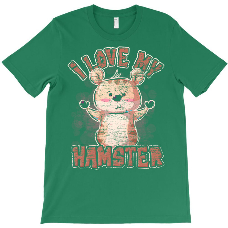 Love Hamster Vintage Girl T-shirt | Artistshot