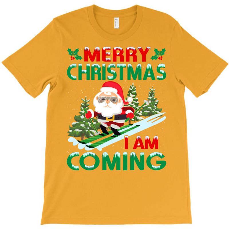 Merry Christmas Travel Yellow T-shirt | Artistshot