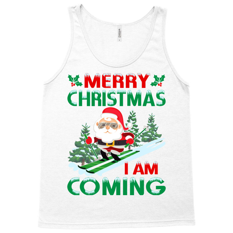 Merry Christmas Travel Yellow Tank Top | Artistshot