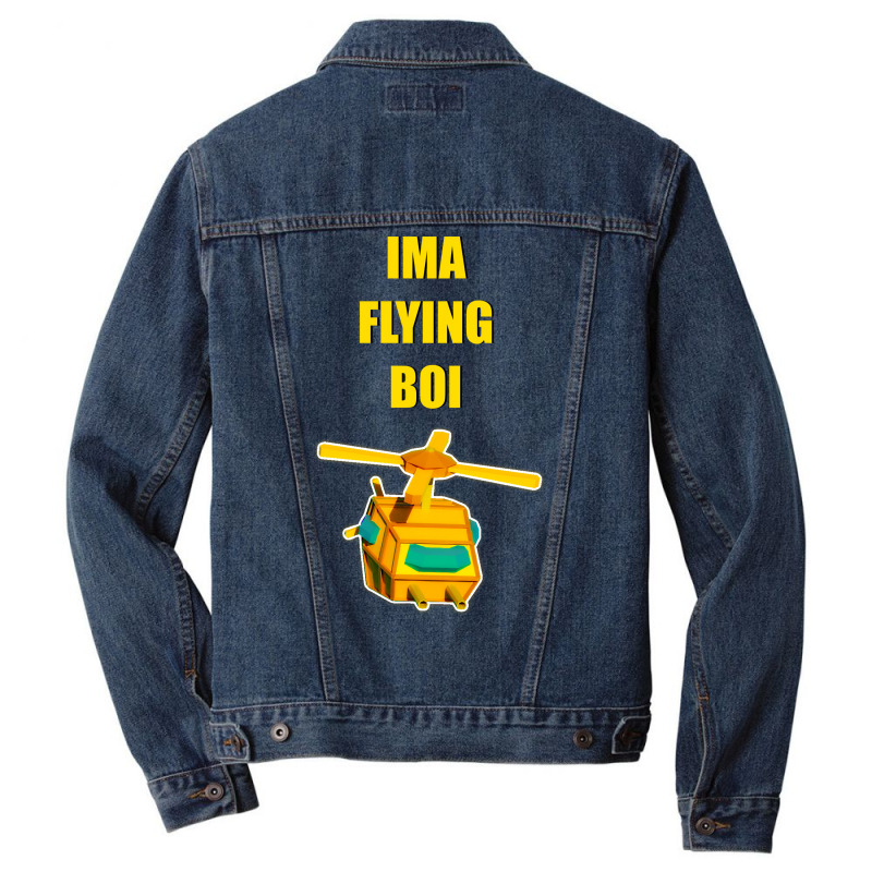 3d Low Poly Attack Helicopter Humor Men Denim Jacket by mahimnafezi1 | Artistshot