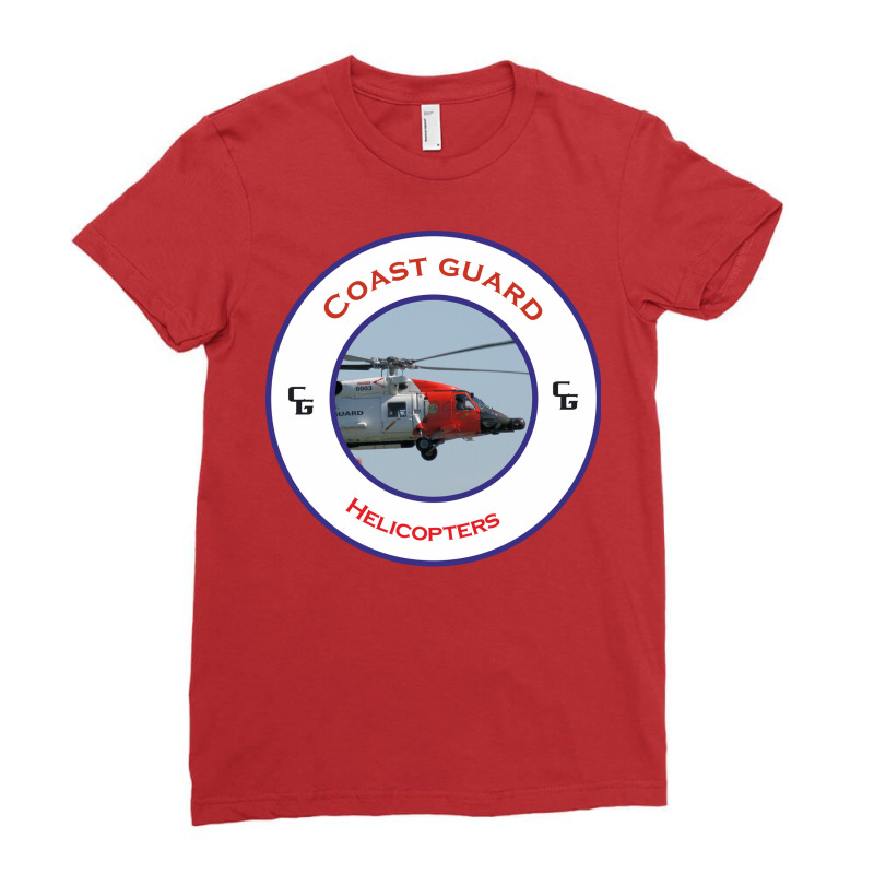 Us Coastguard Search And Rescue Helicopter Humor Ladies Fitted T-Shirt by fattakayaa | Artistshot