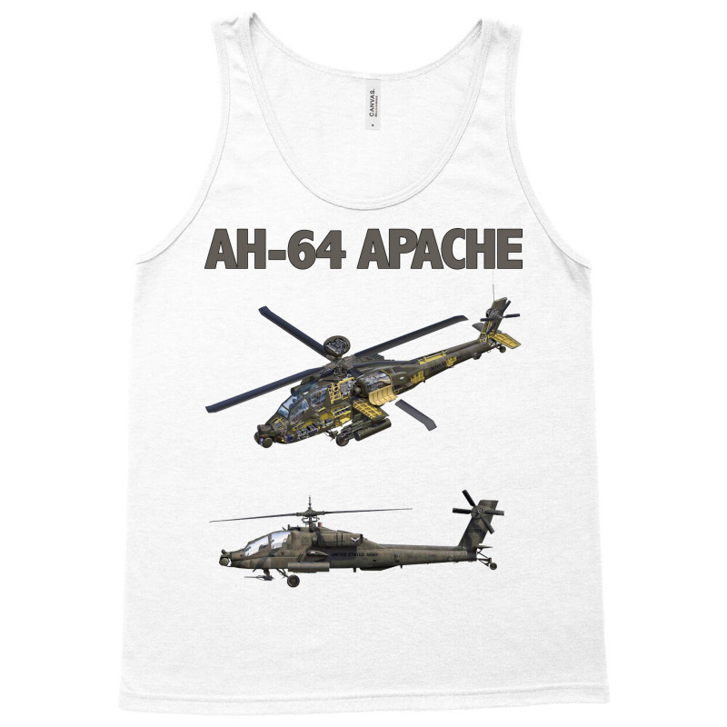 Ah64 Apache Helicopter Apache Helicopter Tank Top by aylatkauicaz | Artistshot