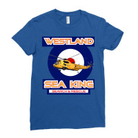 Westland Sea King Search And Rescue Helicopter In Ladies Fitted T-shirt | Artistshot