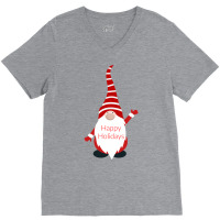 Happy Holidays Gnome Gift V-neck Tee | Artistshot