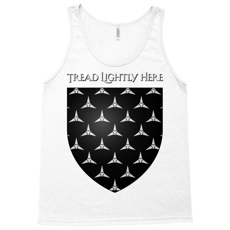 Tread Lightly Here House Footly Coat Of Arms Heral Tank Top | Artistshot