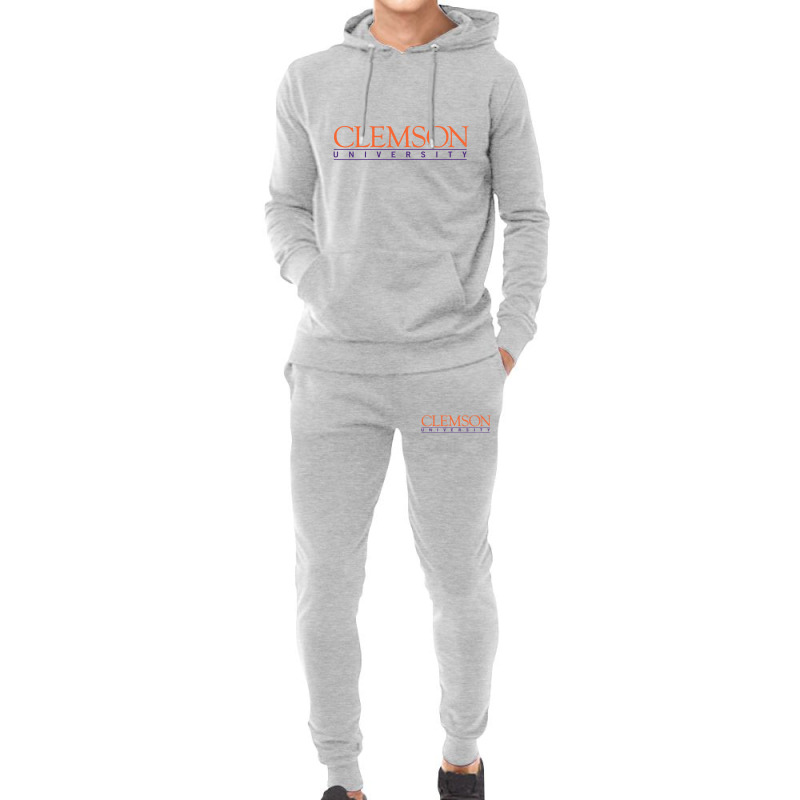 Clemson University Wordmark Hoodie & Jogger Set | Artistshot