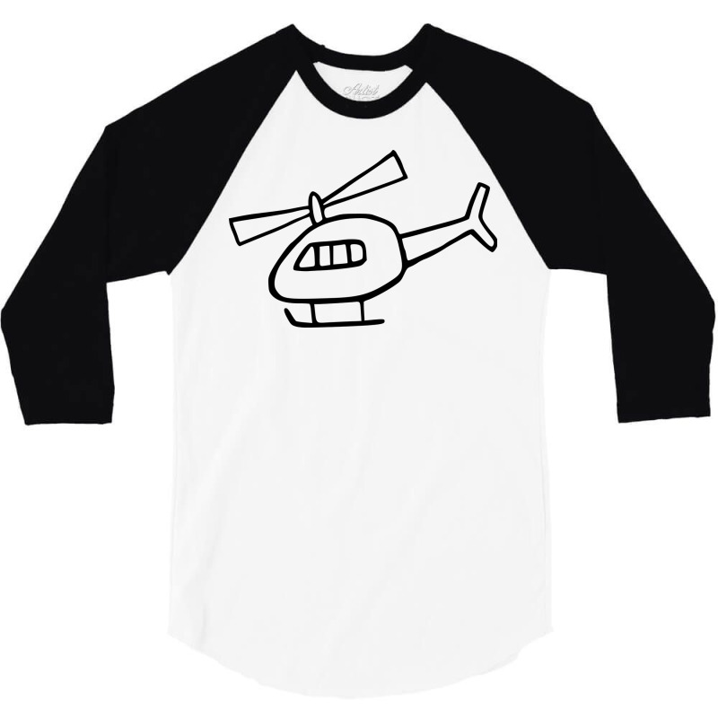 Helicopter Gift 3/4 Sleeve Shirt by mahimnafezi1 | Artistshot