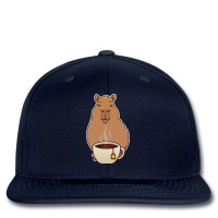 Capybara Black Tea Cute Printed Hat | Artistshot