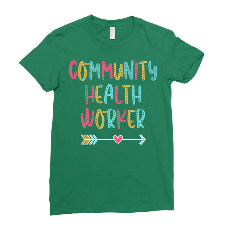 Community Health Worker Fun Casual Boho Design Ladies Fitted T-Shirt by barajemucozom | Artistshot