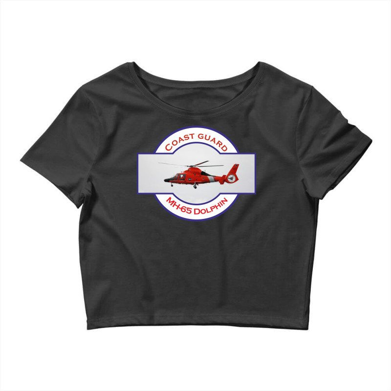 Us Coastguard Search And Rescue Helicopter 70s Ret Crop Top by eskayponeso4 | Artistshot