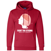 Fight The Stigma Mental Health Awareness Girl Champion Hoodie | Artistshot