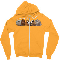 Current Guinea Pig Group Love Zipper Hoodie | Artistshot