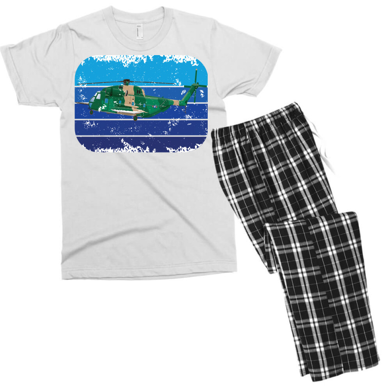 Navi Helicopter Vintage Aesthetic Men's T-shirt Pajama Set by mahimnafezi1 | Artistshot