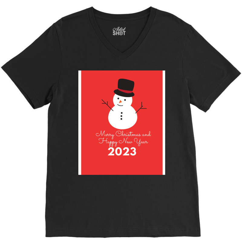 New Year 2k23 Cute V-neck Tee | Artistshot