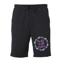 Mental Health Matters Flower Quote Cute Fleece Short | Artistshot