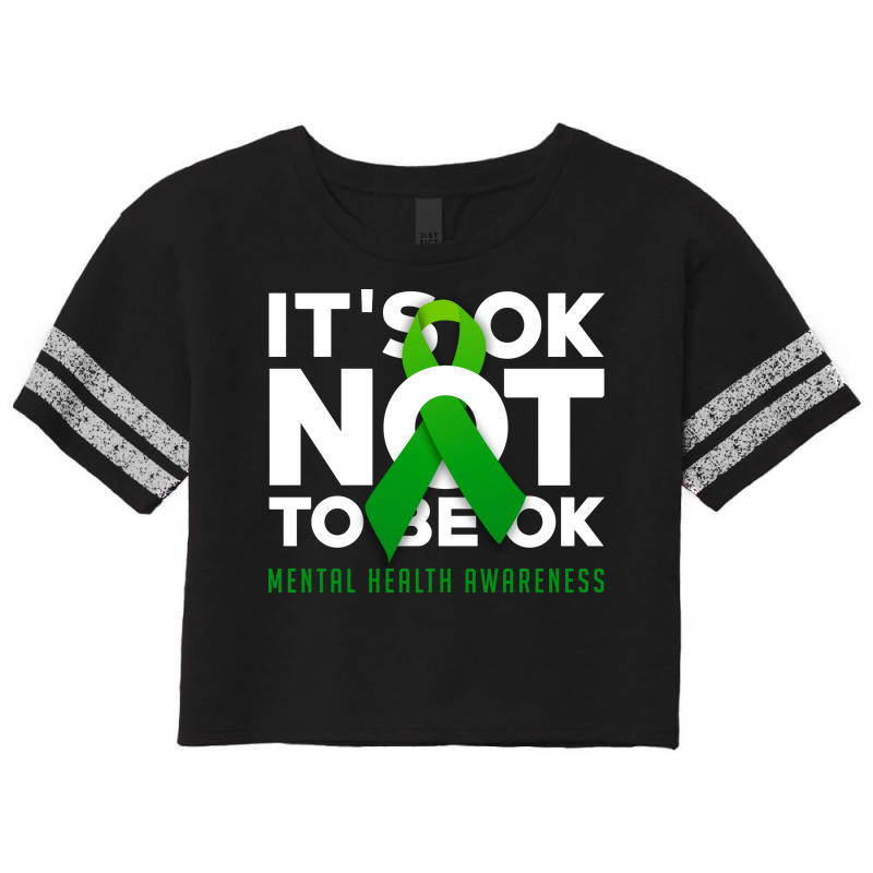 Its Ok Not To Be Ok Blue Scorecard Crop Tee by barajemucozom | Artistshot