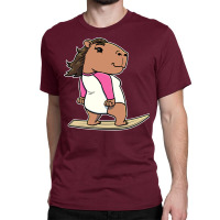 Capybara Surfer Girl Surfing Vintage Classic T-shirt | Artistshot