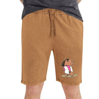 Capybara Surfer Girl Surfing Vintage Vintage Short | Artistshot