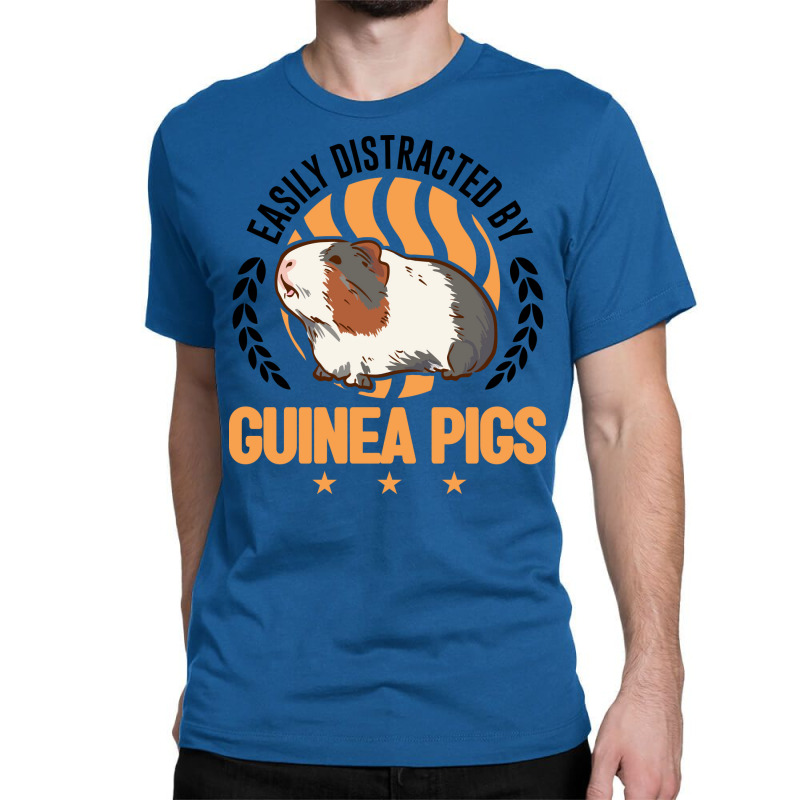 Easily Distracted By Guinea Pigs Pig Gift Classic T-shirt | Artistshot