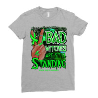 Mental Health Awareness Witch Ribbon Retro Hallowe Ladies Fitted T-shirt | Artistshot