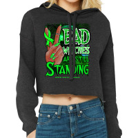 Mental Health Awareness Witch Ribbon Retro Hallowe Cropped Hoodie | Artistshot