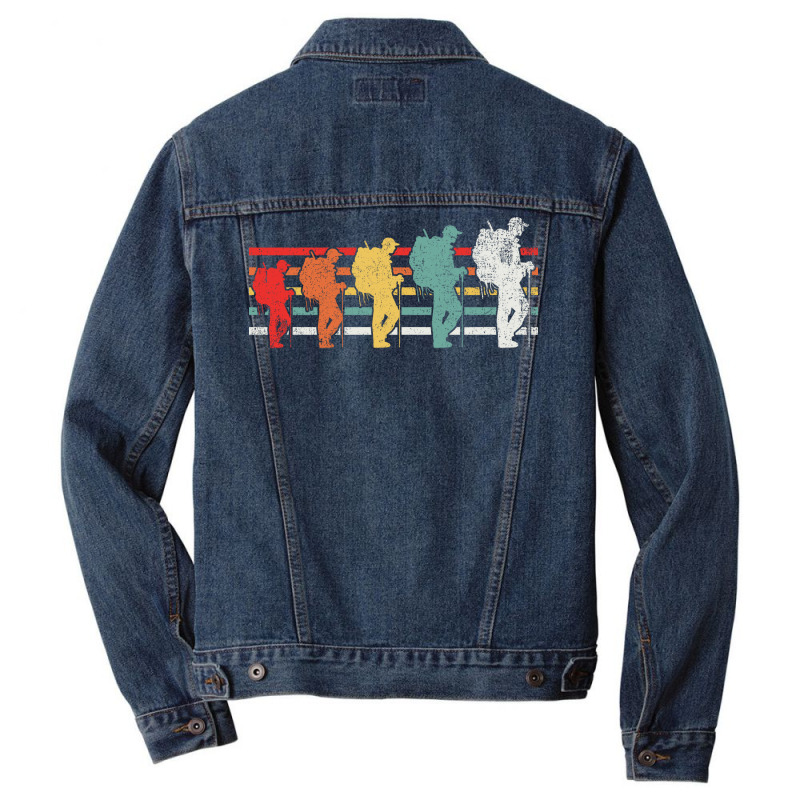 Hiking Hiker Hike Aesthetic Men Denim Jacket | Artistshot