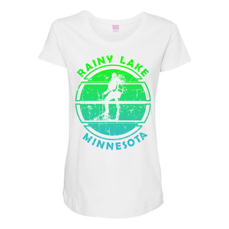 Hiking At Rainy Lake Minnesota Hippie Maternity Scoop Neck T-shirt by coyleriebi | Artistshot