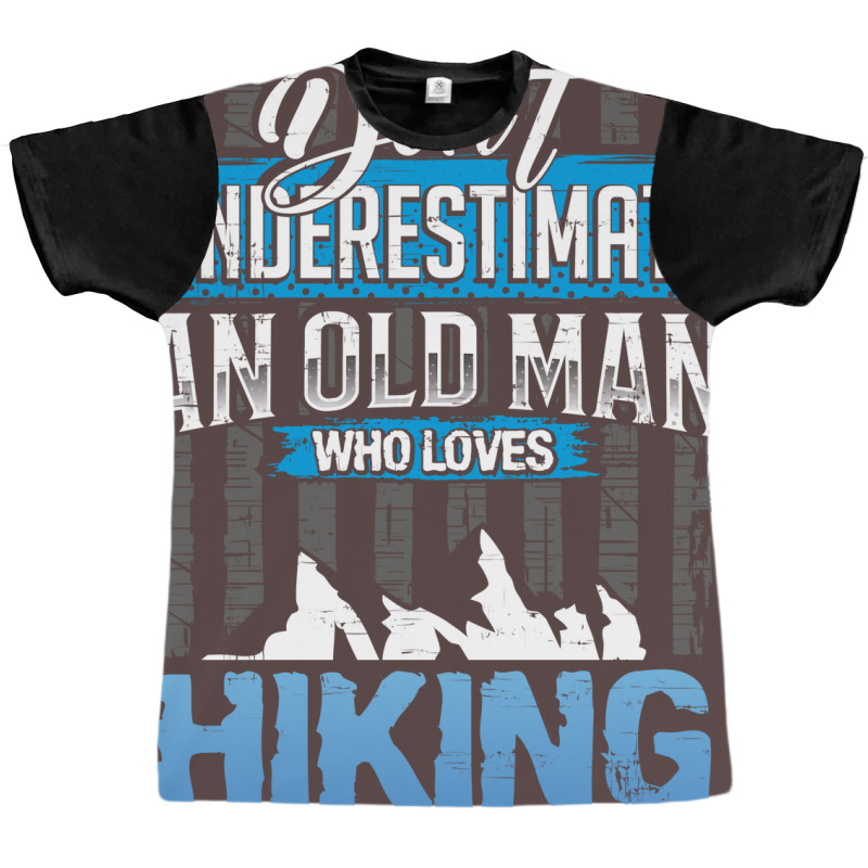 Hiking Gift For Grandpa Girl Graphic T-shirt | Artistshot