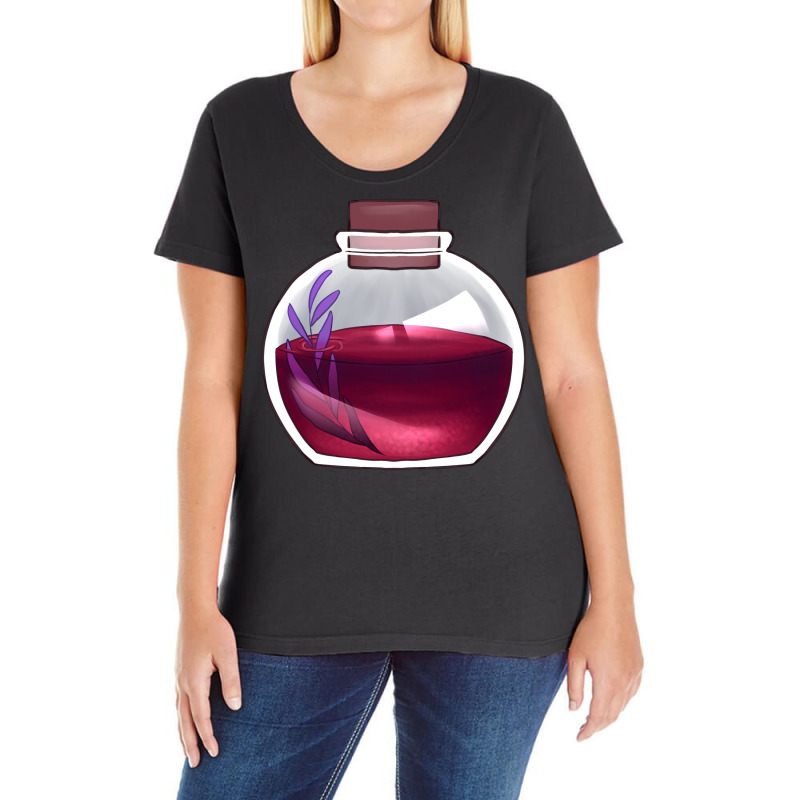 Health Potion Blue Ladies Curvy T-Shirt by tisorozdaneas | Artistshot