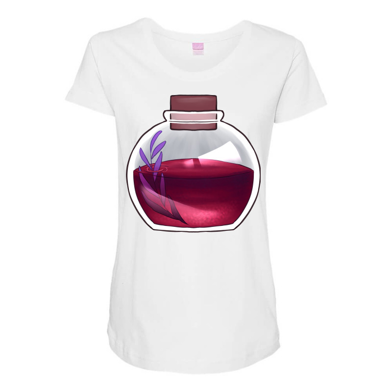 Health Potion Blue Maternity Scoop Neck T-shirt by tisorozdaneas | Artistshot