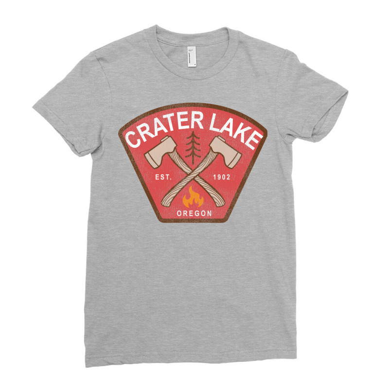 Crater Lake National Park Oregon Hipster Ladies Fitted T-Shirt by konmaglasco1 | Artistshot