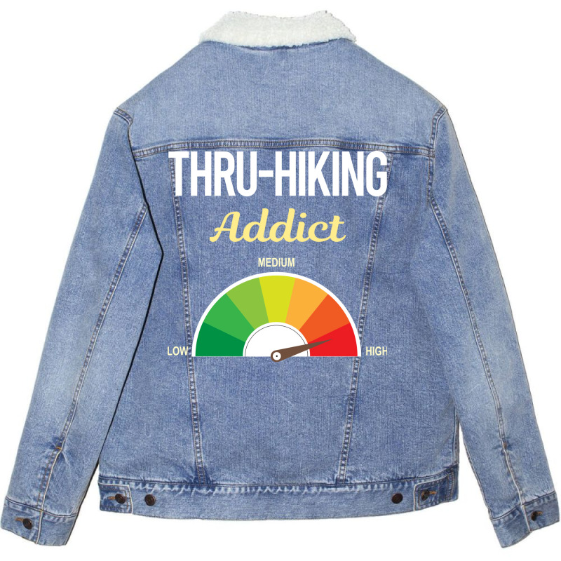 Funny Addict Thruhiking Thru Hiking Hike Hiker Quo Unisex Sherpa-lined Denim Jacket | Artistshot