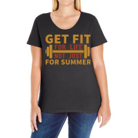 Get Fit Red Ladies Curvy T-shirt | Artistshot