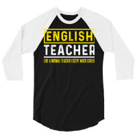 English Teacher Teacher Teaching Student Unicorn 8 3/4 Sleeve Shirt | Artistshot