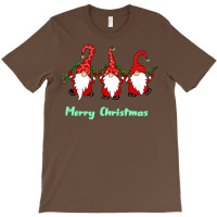 3 Cute Gnomes Merry Christmas Girl T-shirt | Artistshot