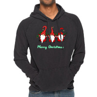 3 Cute Gnomes Merry Christmas Girl Vintage Hoodie | Artistshot